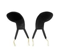 Spalliera per Violino Violino Mentoniera Pad Imbottiture per spalle in morbida pelle per 4/4 3/4 /1/2 1/4 1/8 1/16 Strumento a corde di violino Accessori per violino (Color : Black 1-8 1-16)