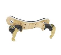 Spalliera semplice per violino Poggiaspalla per violini regolabile in spugna in lega di alluminio per strumenti musicali a corda da 1/4 a 1/8(Wood grain)