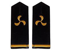 Spalline a strisce Capitan per guardie di sicurezza costumi accessori facili da attaccare spalline ricamate spalline Capitano, I, Taglia unica
