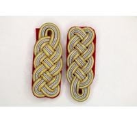 Spalline Generali Tedesche Con Grado In Oro E Argento Intrecciate A Mano