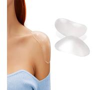 Spalline in Silicone, Push-Up Rinforzatore Adesivo per Spalle - Antiscivolo - Riutilizzabili - Autoadesive - Traspiranti, per Donna Abito da Uomo Blazer Abbigliamento Camicette T Shirt - 2 Pezzi