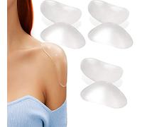 Spalline in Silicone, Push-Up Rinforzatore Adesivo per Spalle - Antiscivolo - Riutilizzabili - Autoadesive - Traspiranti, per Donna Abito da Uomo Blazer Abbigliamento Camicette T Shirt - 6 Pezzi