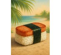 Spam Musubi Grid Journal: 200 Page with 4.2mm Squares - A4 Size