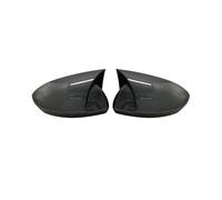 SPAMFAFGHQ 2 Pezzi Bat Stile Copertura Dello Specchio Per Renault Per Megane 4 2016-2020 Retrovisore Nero Lucido Auto Scudi Esterni(Modello in fibra di carbonio)