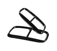 SPAMFAFGHQ 2 Pezzi Di Modanature Decorative Per Tubo Di Scarico E Marmitta Posteriore Per Q7 2016 2017 2018 2019 In Acciaio Inox(NERO)