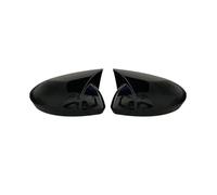 SPAMFAFGHQ 2 Pezzi Per Renault Per Megane 4 2016-2020 Stile Pipistrello Copertura Dello Specchio Retrovisore Nero Lucido Auto Scudi Esterni(Nero brillante)
