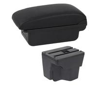SPAMFAFGHQ Bracciolo Centrale Auto Per Kia Rio 3 2011-2016 Scatola Interni Ricambi Auto Poggia Braccio In Pelle Console Centrale Vano USB(C1 Linea nera)