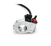 SPAMFAFGHQ Interruttore Controllo Manubrio Multifunzione Per Moto 3in1 | Moto Light Controller Indicatore Luminoso Pulsante Clacson Direzione(Argento)