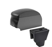 SPAMFAFGHQ Per Amaze Bracciolo Auto Scatola Console Centrale Scatola Di Immagazzinaggio Bracciolo(B2 Black double)