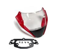 SPAMFAFGHQ Per Ducati Per Monster 797 821 1200S 2017-2022 2023 Stnipe Deflettori Parabrezza Testata Anteriore Carenatura(Red White)