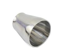 SPAMFAFGHQ Raccordi Per Tubi Di Scarico Universali Per Autoveicoli Da 63 Mm A 76 Mm In Acciaio Inox 304 Per Saldatura Giunti Riduzione Grandi A Piccoli(OD 76mm-51mm)