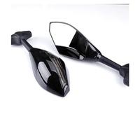 SPAMFAFGHQ Specchietti Retrovisori Per Moto Con Indicatori Di Direzione A LED Per Kawasaki ZRX 1200S/ZZR1200 ZX-6R/636/6RR ER-6F ZX-12R ZX9/ZX-9R ZX10R Z750S(Nero brillante)