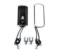 SPAMFAFGHQ Specchietto Retrovisore Universale Per Bici Da Ciclismo Trasparente Ampio Raggio Catarifrangente Posteriore Regolabile Manubrio Motocicletta(NERO)