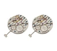 Spamietz 2 x movimento meccanico a carica manuale 6497 St36 P29 cassa dell'orologio in acciaio inossidabile 44 mm per orologio di movimento 6497, argento