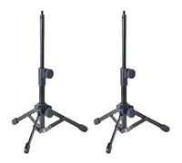 Spamietz 2X Mini Supporto da Tavolo per Microfono con Treppiede E Supporto per Microfono con Filettatura da 1/4 di Pollice per Riunioni, Conferenze, Conversazione Ed Ecc
