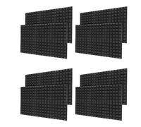 Spamietz 48 Pezzi Serie 30X30X5CM Schiuma di Isolamento acustico di Cotone Isolamento acustico per La Schiuma di Isolamento acustico di Salvataggio Di Registrazione