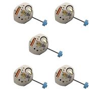 Spamietz 5 pezzi di ricambio accessorio di riparazione del movimento di ricambio per orologio al quarzo con asta per rotonda 762, Come mostrato
