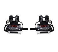 Spamietz SPD Pedali per Spin Bike con per Punta per Pedali per Clip Pedali Indoor Esercizio Ciclismo Piattaforma Pedali 9/16"