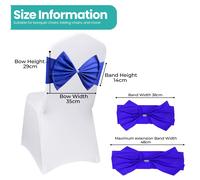 Spandex Sedia Fascia Fiocchi per Matrimoni - Elasticizzato Fusciacche 8 Colori 1