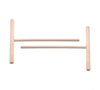 Spandiconcime a T in legno per pancake, crêpes e blini, strumento tradizionale per preparare la focaccia fatta in casa