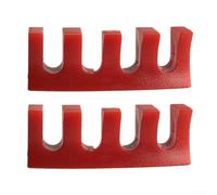 Spandiconcime per racchette da badminton, in PVC, per proteggere i chili di peso, stabile, con scanalature, design per filettatrici manuali, rosso, blu, nero, bianco, rosa (rosso)