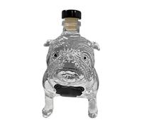 SPANGAMENTO WHISKY | Set decanter per alcolici a forma di bulldog | Dispensatore di alcol di tequila da 11,8 pollici | Bottiglia di per birra di whisky rosso vino rosso regalo