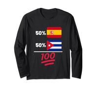 Spaniard Plus Cuban Mix Bandiera Heritage Maglia a Manica