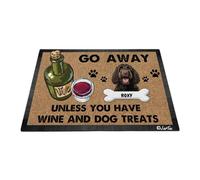 Spaniel D'Acqua Irlandese - Vai Via Se Non Hai Vino E Dolcetti Per Cani Tappeto Ingresso Casa Divertenti Tappetino Da Bagno Confortevole Tappeti D'Ingresso Per Soggiorno Balcone Interno 40X60 Cm