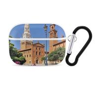 Spanish Cities - Custodia protettiva per AirPods Pro di seconda generazione, con anello portachiavi, custodia protettiva rigida per AirPods Pro di seconda generazione, facile da aprire, protezione