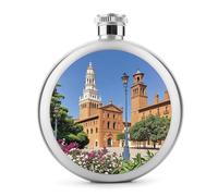 Spanish Cities - Fiaschetta da whisky da viaggio, in acciaio inox, a prova di perdite, per feste di nozze, testimone dello sposo, regalo per damigella d'onore, 141,7 g