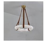 Spanish Classic Marble Pendant Light Modern Leather Belt LED Hanging Lamps Home Restaurant Gallery Decor Lighting Fixture