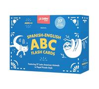 Spanish-English ABC Flash Cards: 27 Bilingual Alphabet Flash Cards Featuring Latin American Animals in a Papel Picado Design: 6