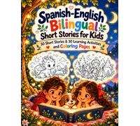 Spanish English Bilingual Short Stories for Kids: Dual Language Stories and Activities Book Featuring Ready-to-Color Illustrations and Interactive Practice for Fun & Natural Language Learning