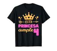 Spanish Princess Birthday Girl - 4 Years Old Maglietta