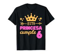 Spanish Princess Birthday Girl - 6 Years Old Maglietta