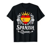 Spanish Queen Spain Flag Proud Spanish Woman Maglietta