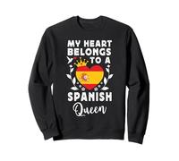 Spanish Queen Spanish Wife Girlfriend Spain Flag Felpa