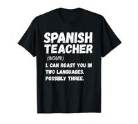 Spanish Teacher Definition - Funny Bilingual Educator Tee Maglietta