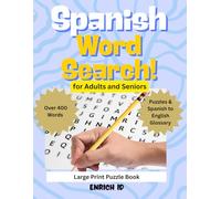 Spanish Word Search for Adults and Seniors