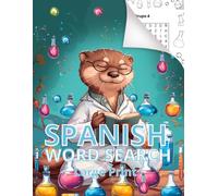 Spanish Word Search Large Print.: Science Word Search Large Print Puzzle. Word Search with Solutions for Adult, Seniors. Word Search for science Lovers