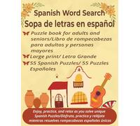 Spanish Word Search Sopa de letras en español: Word searches with Easy to Read Print about español ,Spanish, Language and more | 8.5 x 11 inches, 112 ... Gifts for vacations, learning, and Free time