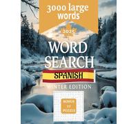 SPANISH WORD SEARCH WINTER EDITION: Spanish Large Print Crossword Puzzles for Adults - Sopa de letras en español para adultos - 3000 Words & 77 Puzzles - GAP STUDY