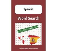 Spanish Word Search: Word Searches with Easy to Read Print about Words, Animals, Spanish Language | 6x9 inches, 110 pages | 50+ Puzzles … Gift for Holidays. Vacations and Free Times