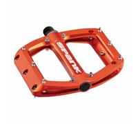 Spank Cucchiaino 110 Pedali - Plateau, Alluminio, 9/16 ", 110mm Ampio, Arancione