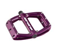 Spank Cucchiaino 110 Pedali - Plateau, Alluminio, 9/16 ", 110mm Larghezza, Rossa