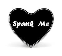 Spank Me - Spilla a forma di cuore, per cravatta, abiti, matrimoni, compleanni, per uomini e donne, Love form, Metallo