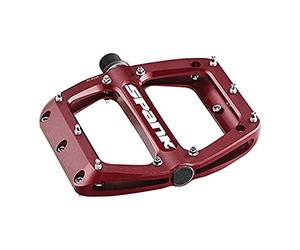 Spank Pedales Spoon Reboot L Red, Pedali per Bicicletta Unisex-Adulto, Rosso, L 110x105mm