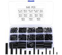 Spannstift Hohlsplinte, 540 Stk Klappsplinte, Hohl Federstifte Manganstahl Sortiment Set, Geschlitzte Federstifte, Spannstifte Hohlsplinte Metallbeschläge - M1.5/M2/M2.5/M3/M4/M5/M6