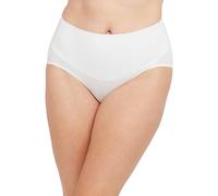 Spanx Cotton Control Brief, Mutandina di Cotone Donna, Bianco (WHITE), S