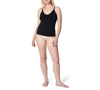 SPANX Donna Seamless Power High-Waisted Thong Camisole, Very Black, M